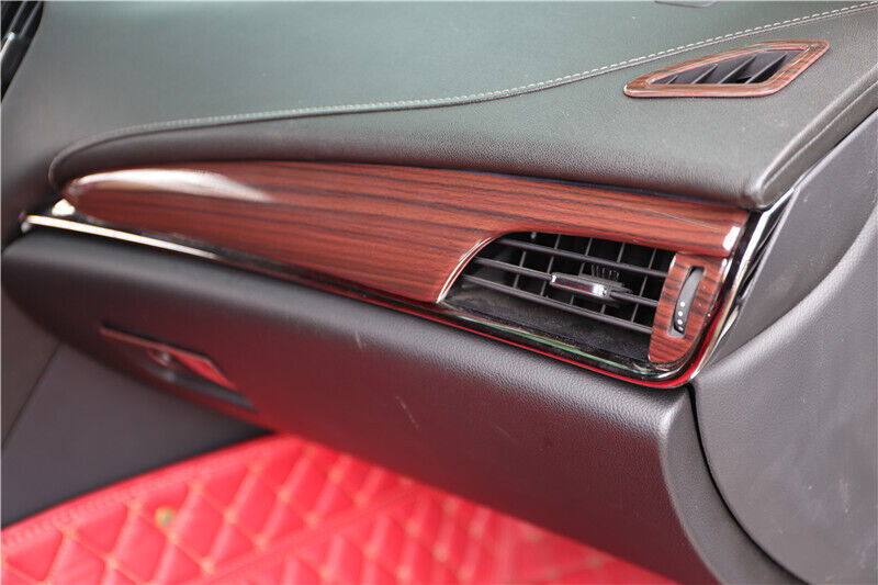 LR AC Air Outlet Vent Cover Trim Inner for Cadillac ATSL 14-17 Red Wood Grain