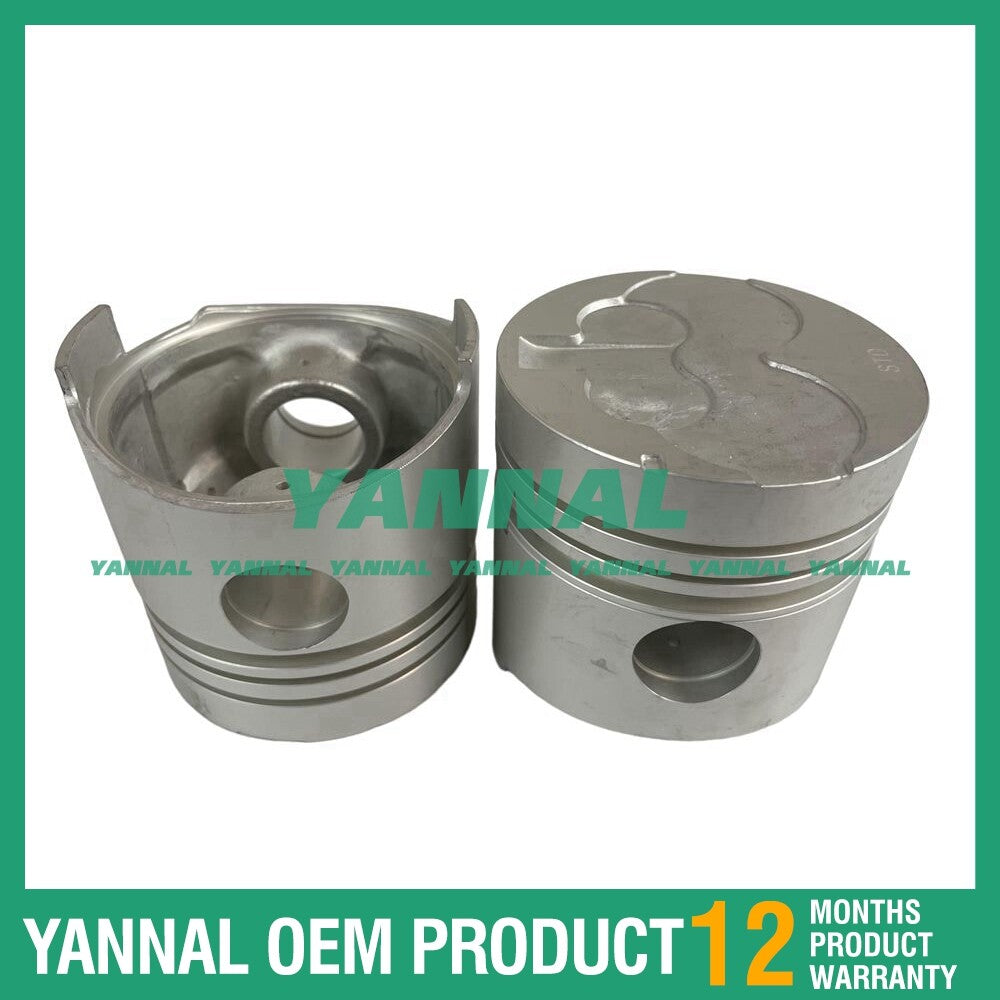 4x SD25 Piston Kit STD for Nissan Diesel Engine Parts