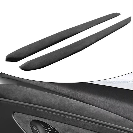 for Tesla Model 3 Y 2017-2022 Car Interior Door Panel Cover Trim Suede black new