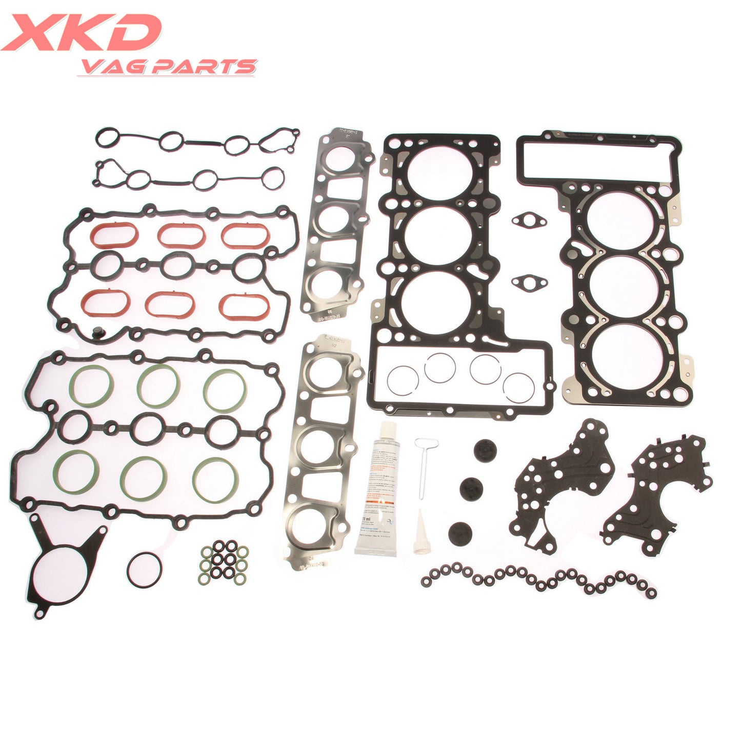 Upper engine gasket repair and rebuild kit for Audi A6 2.4L 06E103148P
