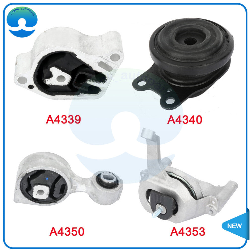4PC Motor  Trans Mount Set Fit for 2007-2016 for Nissan Altima All Models L4 2.5L