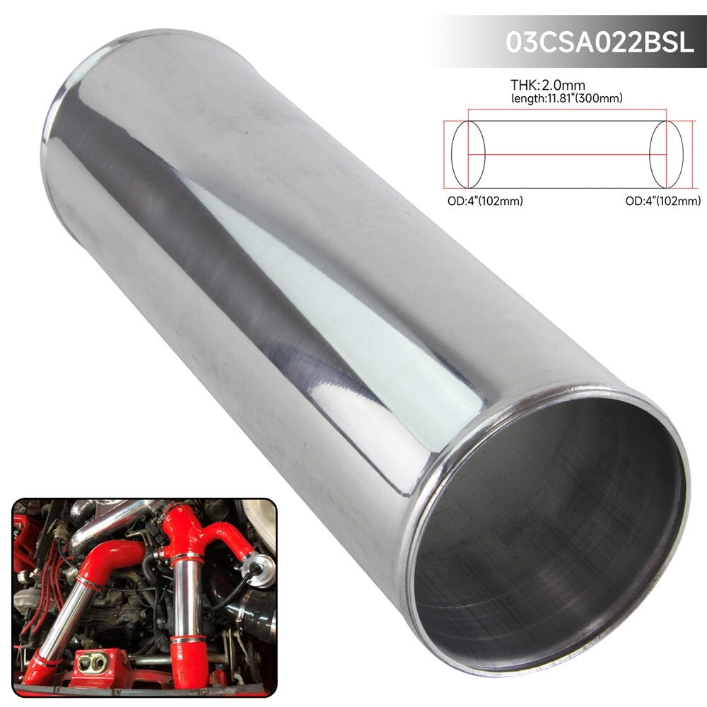 102mm 4 inch Aluminum Intercooler Intake Turbo Pipe Piping Tube Hose L=300mm