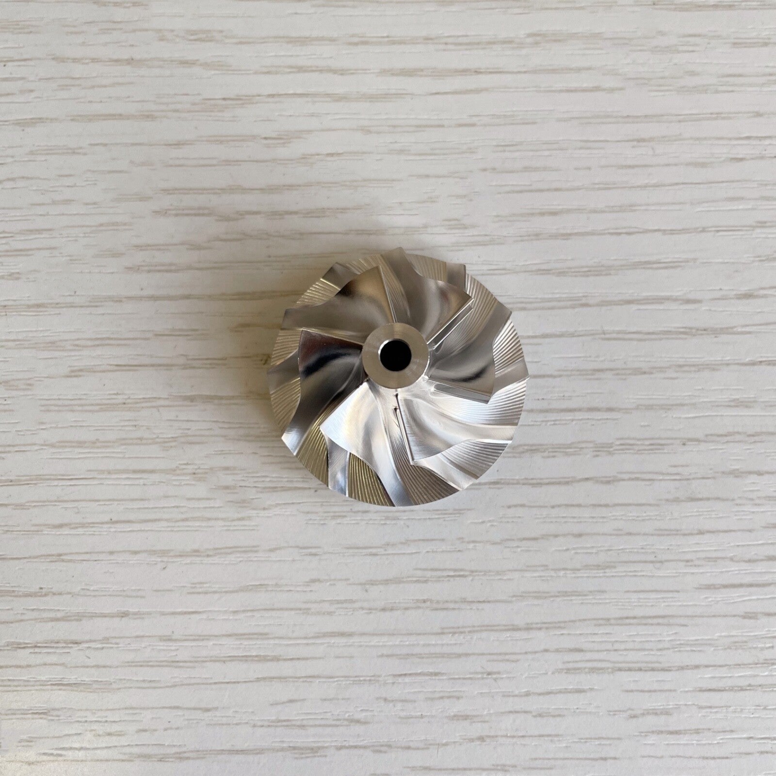 GT12 26.85/38.40 mm 6+6 Blade High-Performance Turbine Billet Compressor Wheel