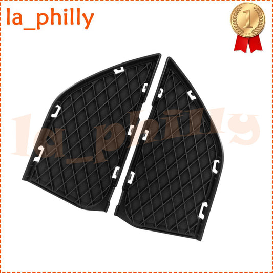 Pair for BMW X3 E83 2007-2010 Black Front Bumper Grilles Lower Grill Right+Left