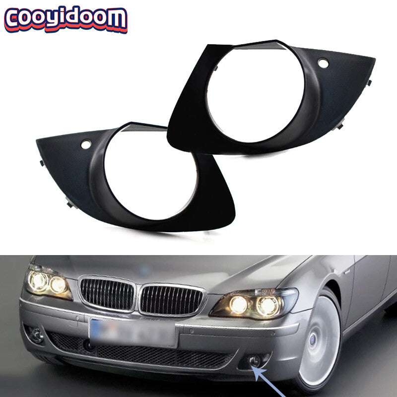Suitable for BMW 7 Series E65 E66 2006 - 2008 dual front bumper fog light bezels 51117142180