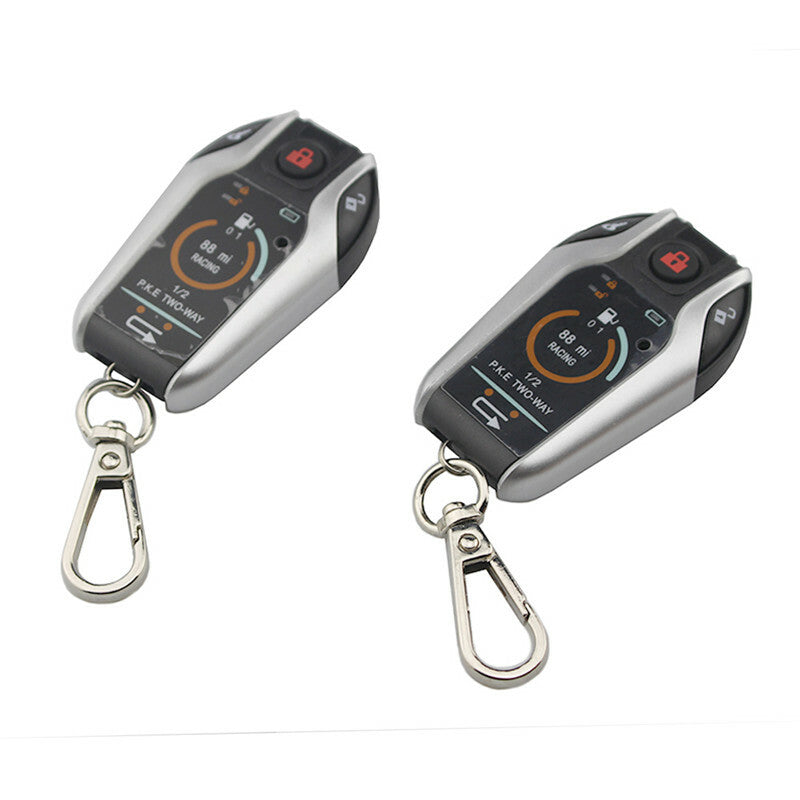 Motorcycle Anti-Theft Two-Way Alarm Automatic Locking Unlock A Key Control Flam