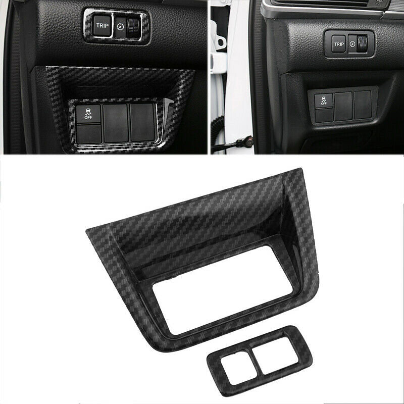 for Honda Accord 10th 2018-2022 ABS Carbon Headlight Switch Control Cover Trims