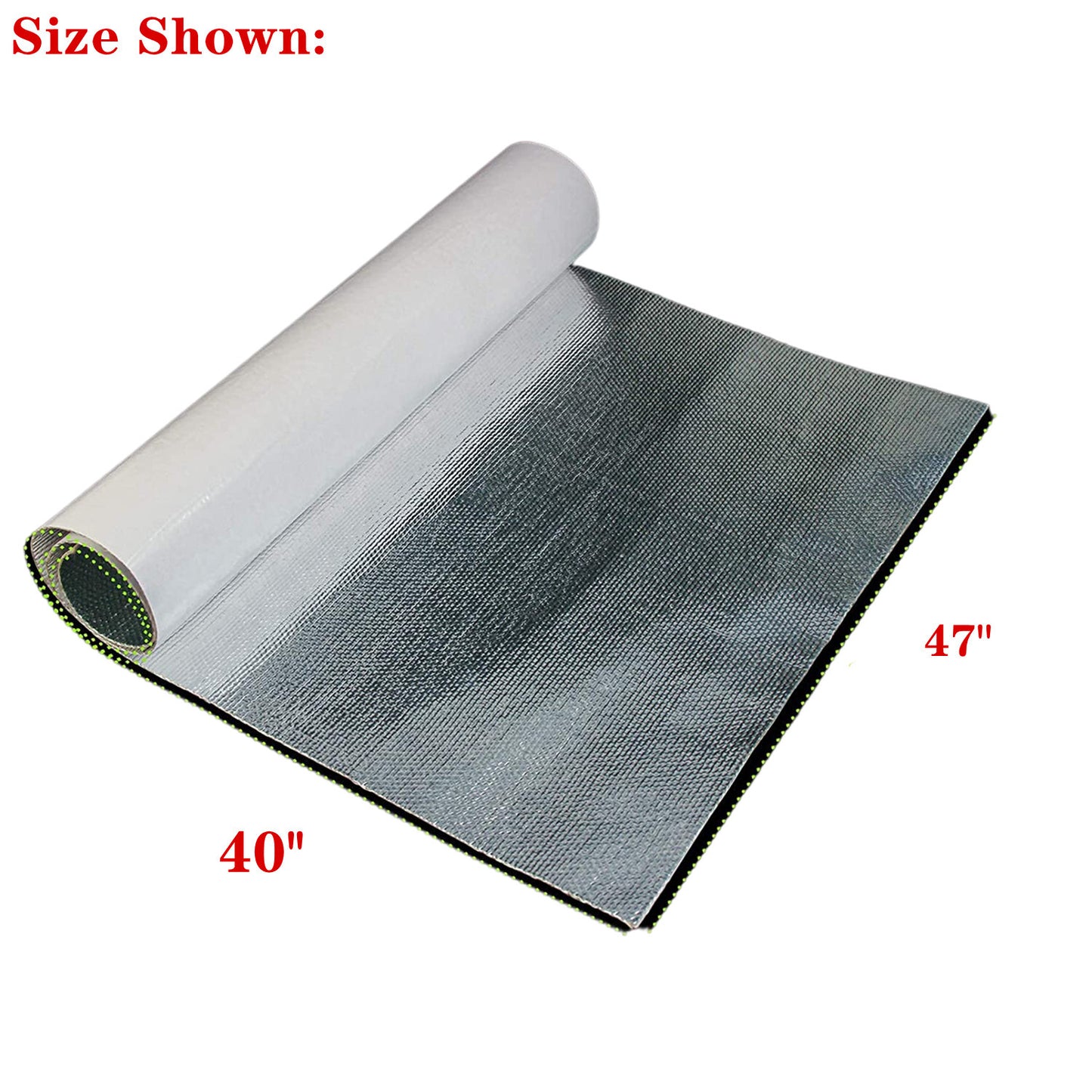 Aluminized heat shield thermal barrier adhesive-backed heat insulation sleeve 40x47