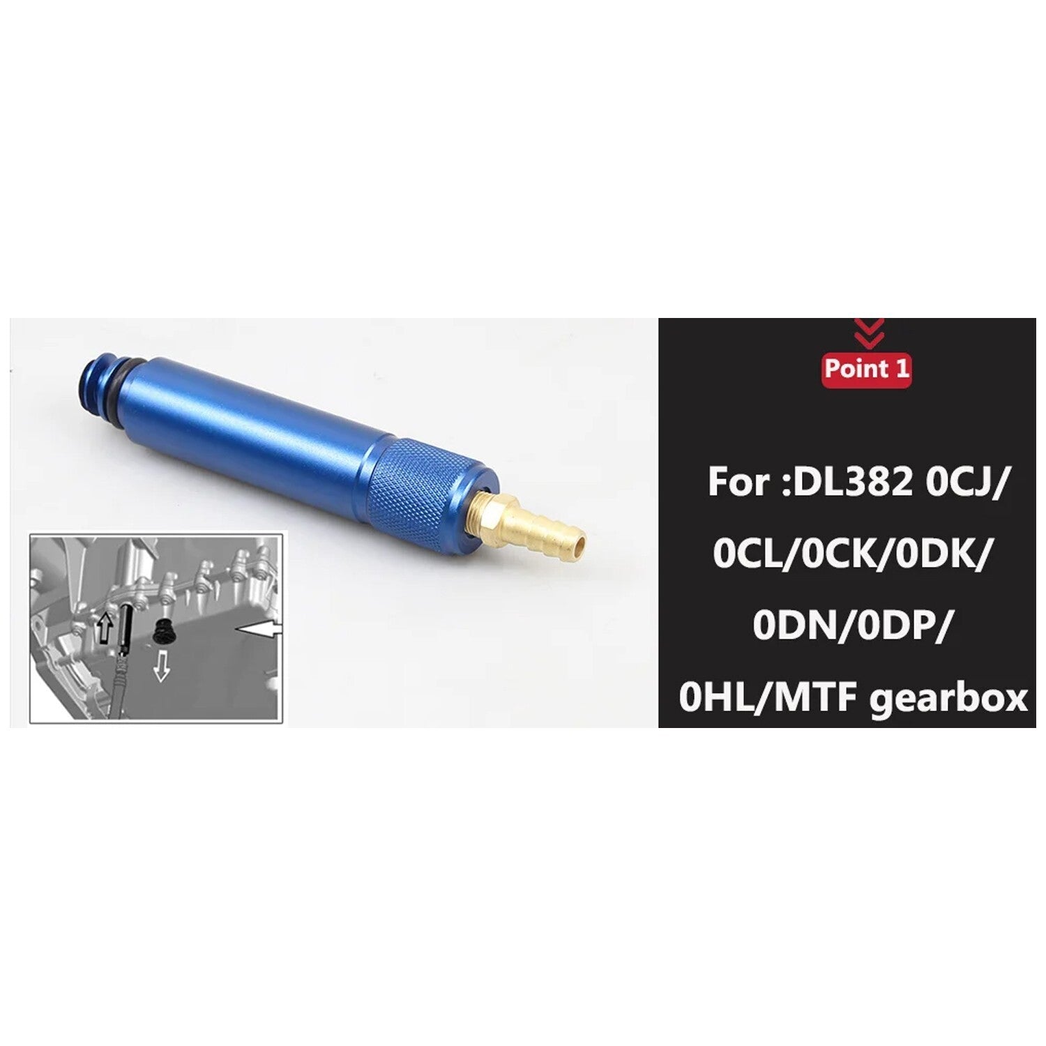 Suitable for Volkswagen for Audi 7 Speed Wet 0ck 0B5 MTF transmission oil filler connector Vas6617/12