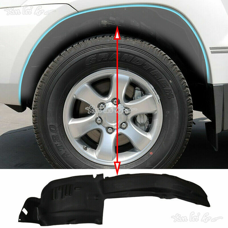 for Toyota Prado 2003-2009 Black Front Fender Wheel Well Splash Guard Lining 2x