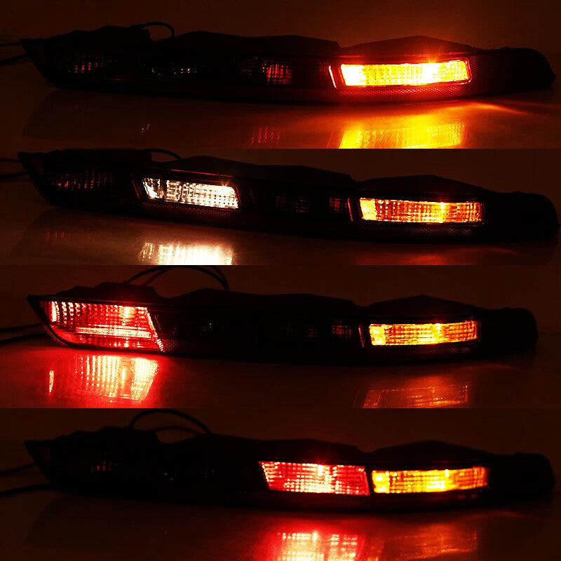 1 Pair for Audi Q3 2016-2018 Car Rear Bumper Brake Light Tail Warming