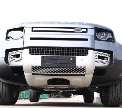 Front Bumper Bottom G Silver Guard Cover for Land Rover for Defender 2020-2023 Alloy