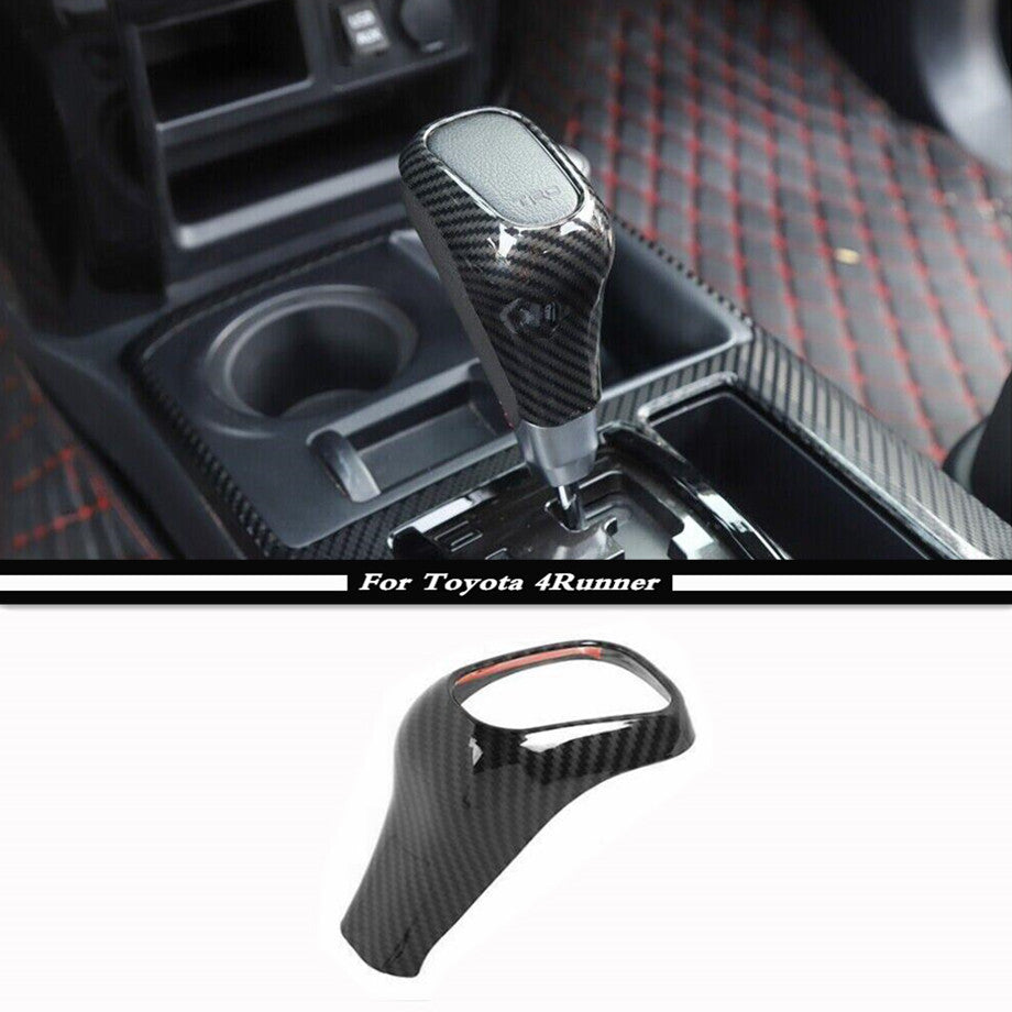 Suitable for 10-23 for Toyota 4Runner TRD carbon fiber shift lever cover trim