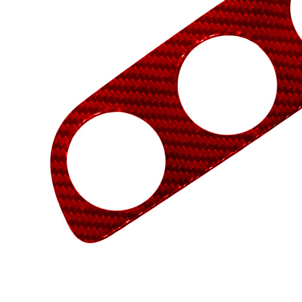 Red Carbon Fiber Climate Control Inner Frame Cover Trim for Chrysler 200 2011-14