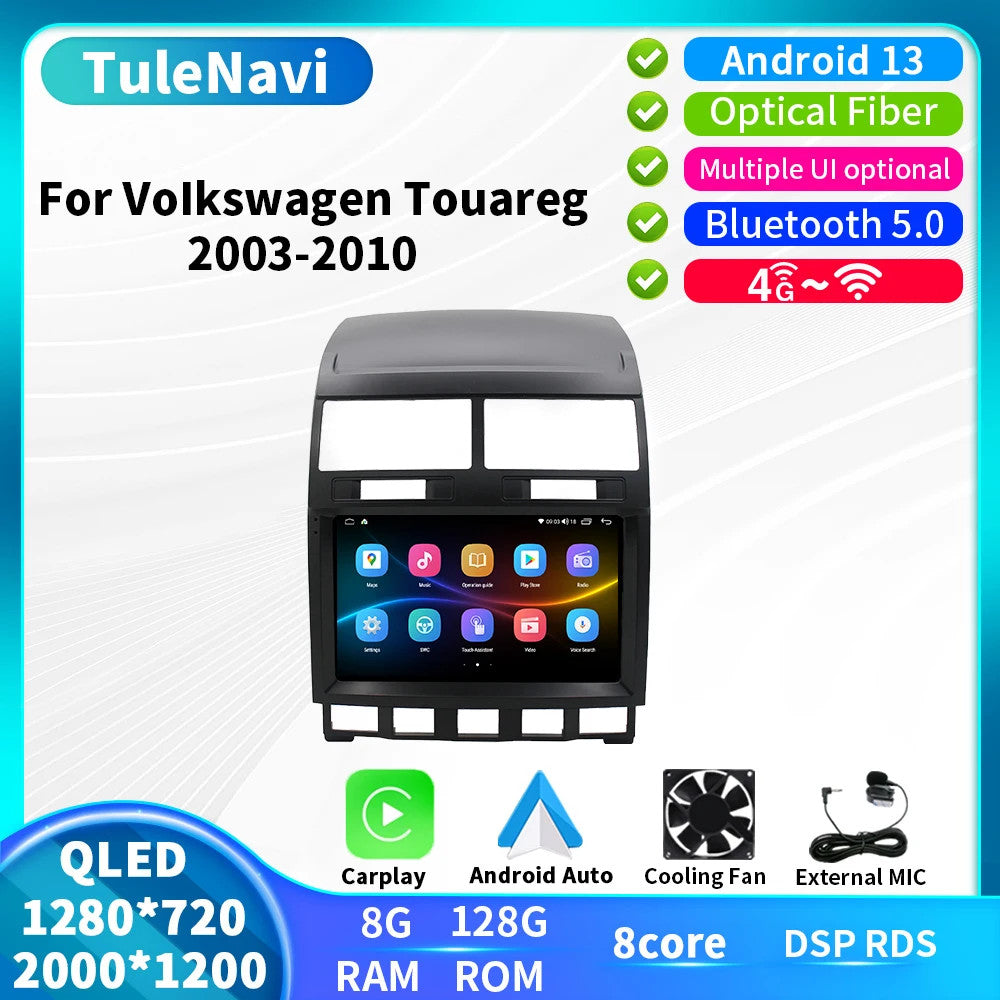 Android CarPlay Car Radio for Volkswagen Touareg 2003-2010 GPS Player Screen DSP