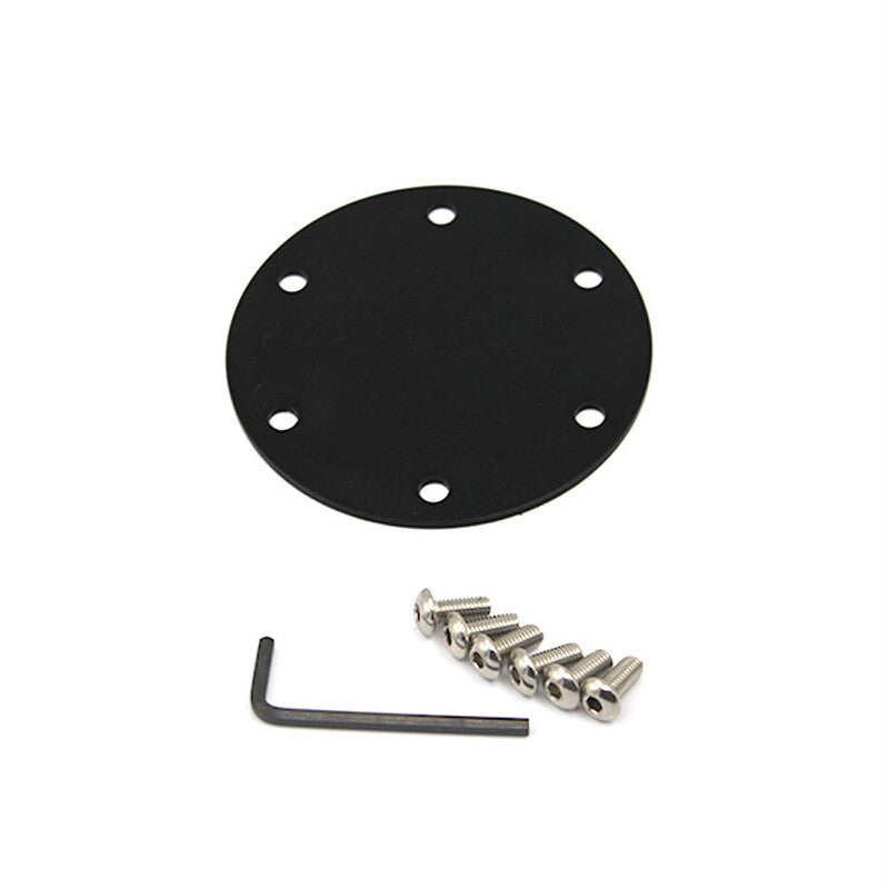 Universal Car 6 Bolt Hole Steering Wheel Horn Cover Plate Aluminum Center Cap