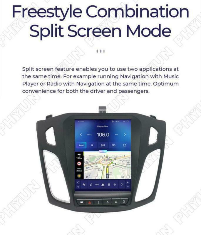 Android 10.1 Stereo Radio Wireless Carplay Android Auto For 2012-2017 for Ford Focus