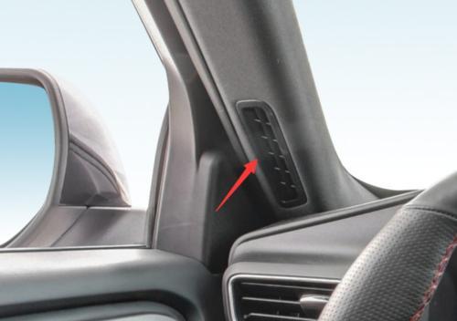 Fit for Ford Explorer 2020-2022 Silver Steel A Pillar Air Outlet Vent Cover Trim
