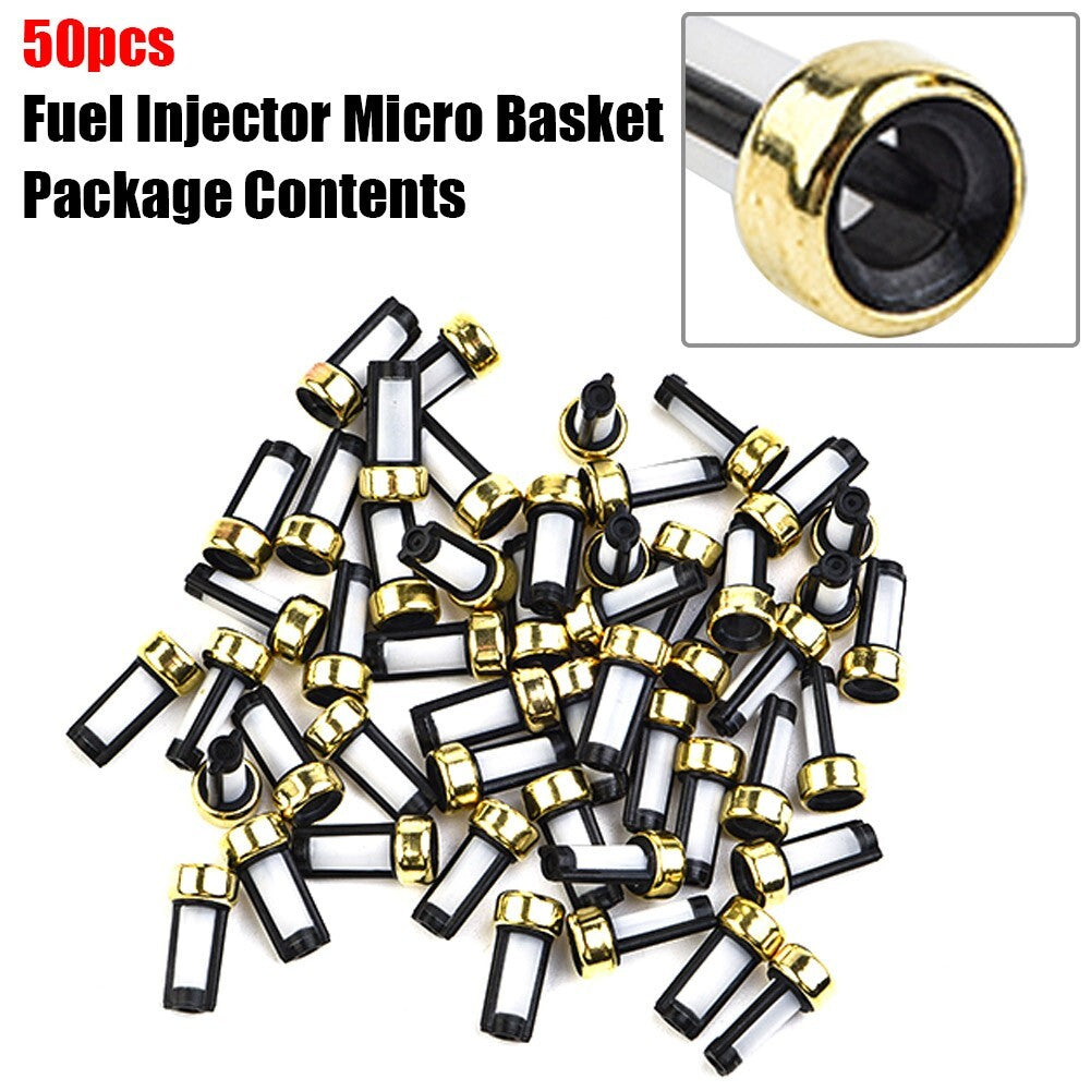 50filter Basket Filter Fit Fuel Injector Micro-Parts Repair Kits Trim Accessary