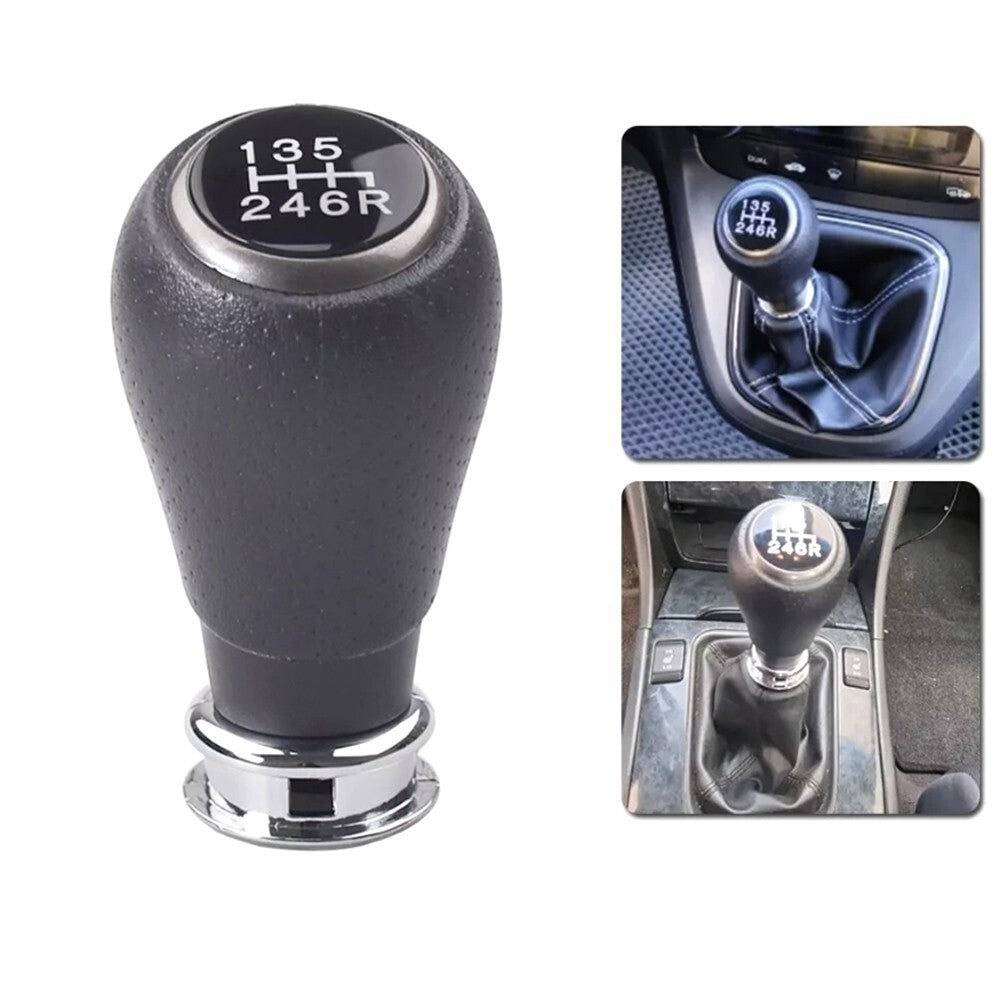6+R Speed Gear Knob leather Plastic Black for Honda for CR-V 2006 - 2011 III gen