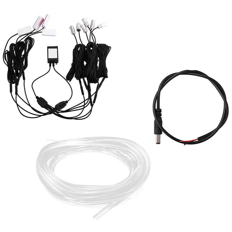 Car RGB LED Atmosphere Light Interior Decoration Fiber Optic Strip Ambient Lamp