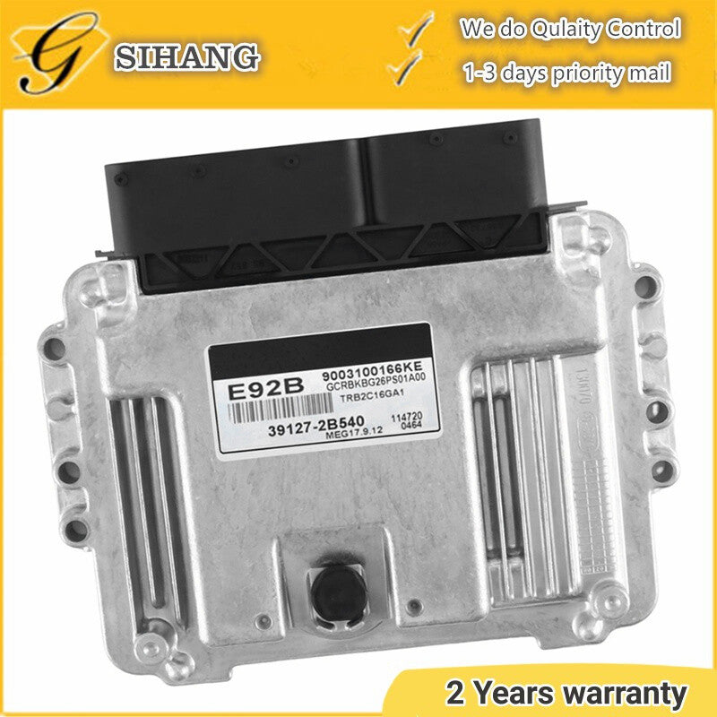 Car Engine Computer ECU Control Unit for Hyundai -AT 39127-2B540 MEG17.9.12 E92B