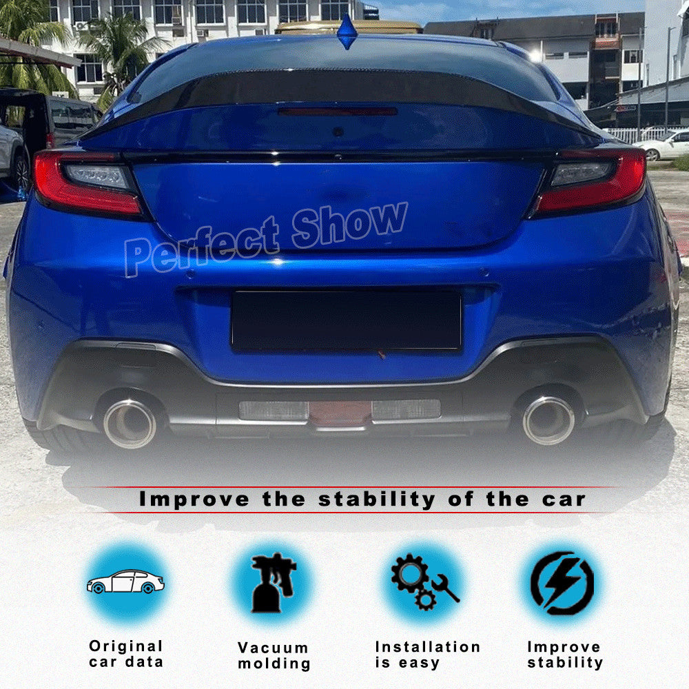 for Subaru BRZ for Toyota GR86 2022-2024 REAL CARBON Rear Ducktail Spoiler Wing Lip