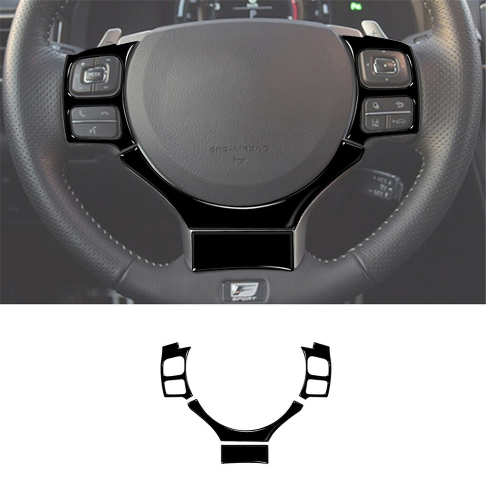 Gloss Black Steering Wheel Cover Trim for Lexus RC300 350 200T 2015-2020 Type B