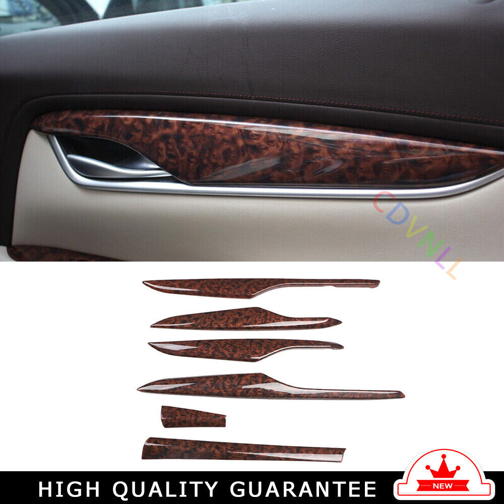 Door Strip Interior Console Strip Trim for Cadillac XTS 2013-17 Agate Wood Grain