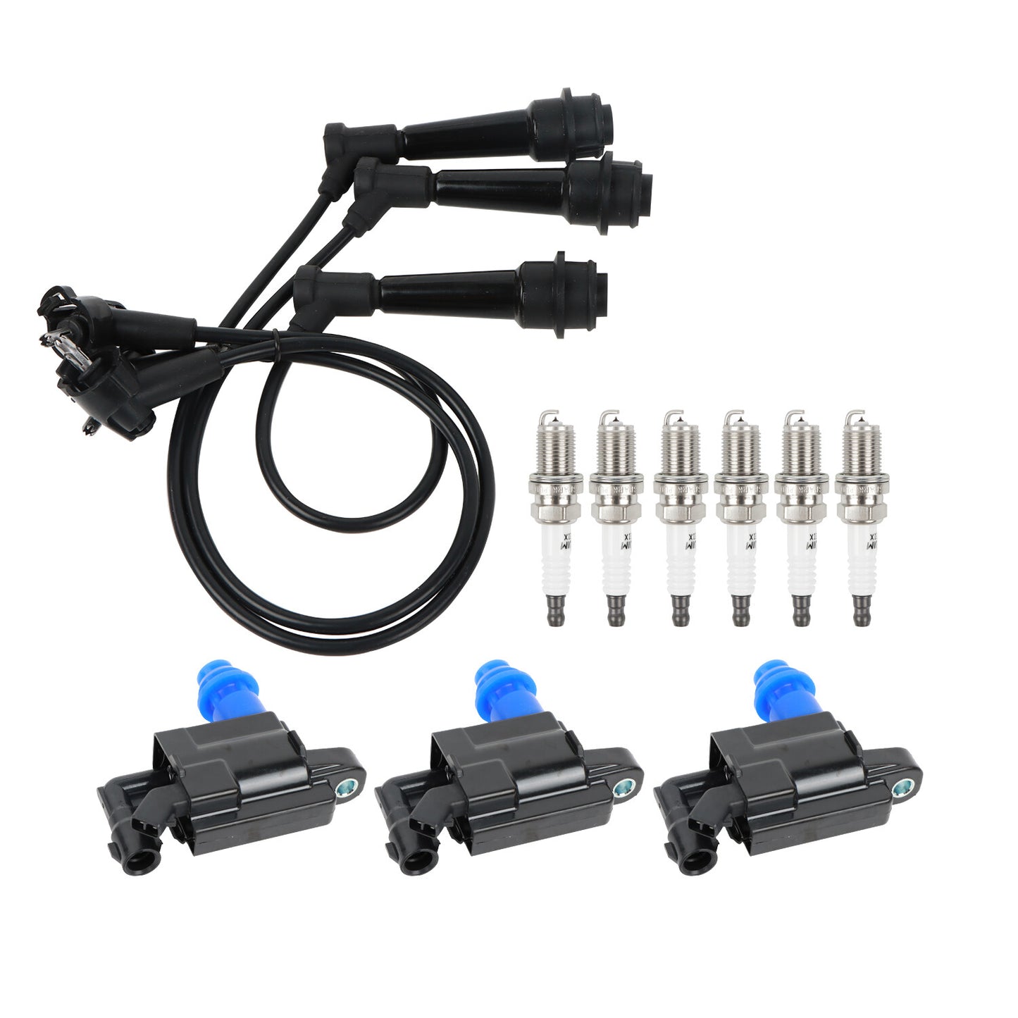 Ignition Coil  Wireset  6 Iridium Spark Plug for Toyota Supra for Lexus SC300