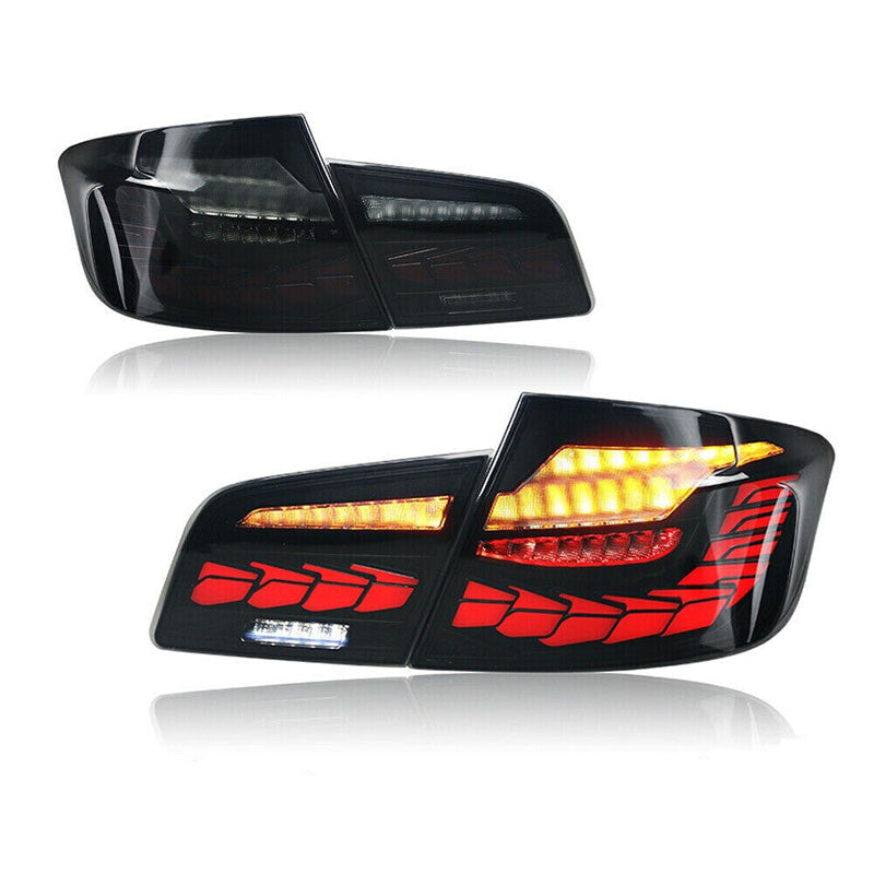 A pair of LED GTS rear smoke light kits for BMW 5 Series F10 F18 M5 2011 2012 - 2016.