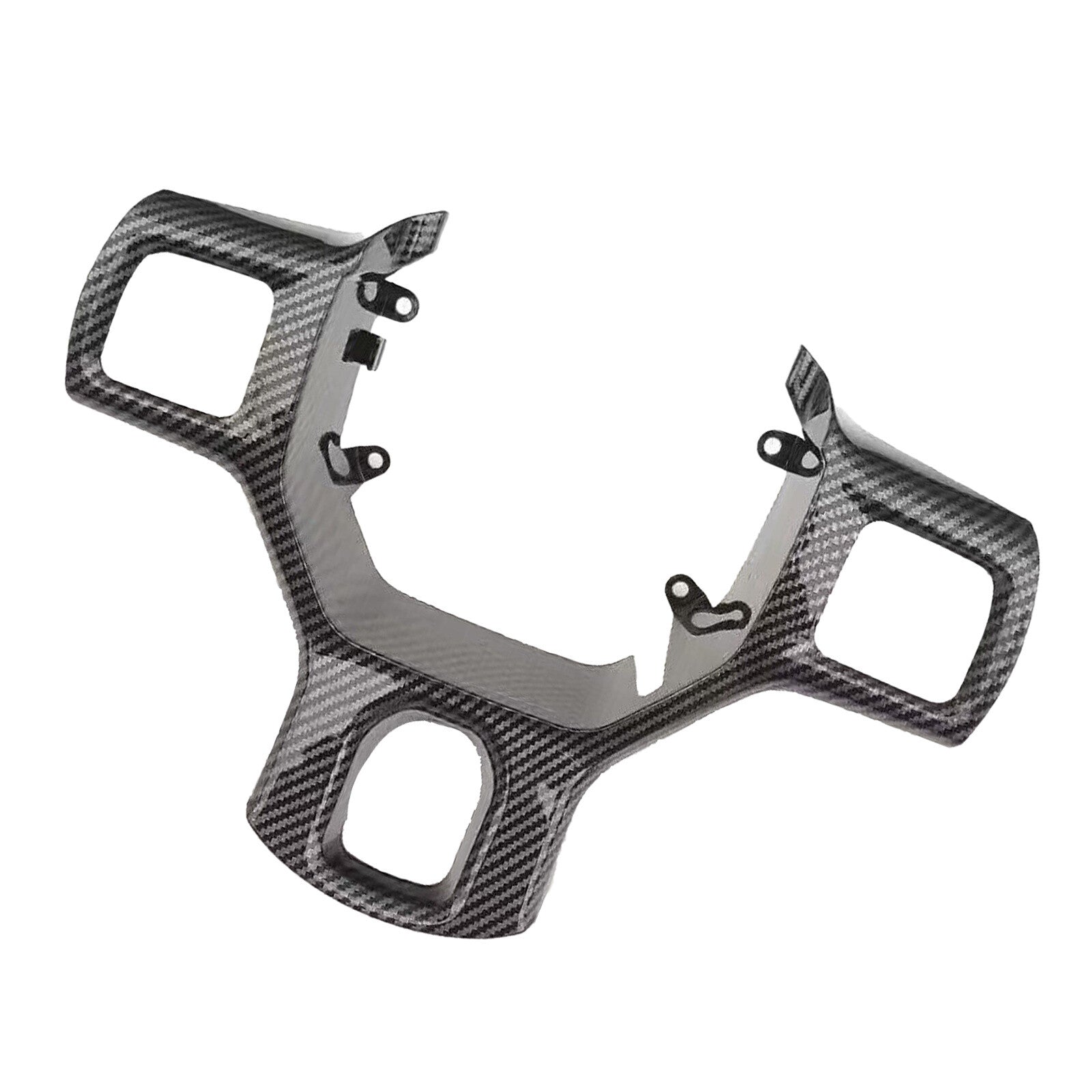 Carbon Fiber Look Steering Wheel Switch Bezel For 13-19 for Dodge for Ram 1500-5500 AT