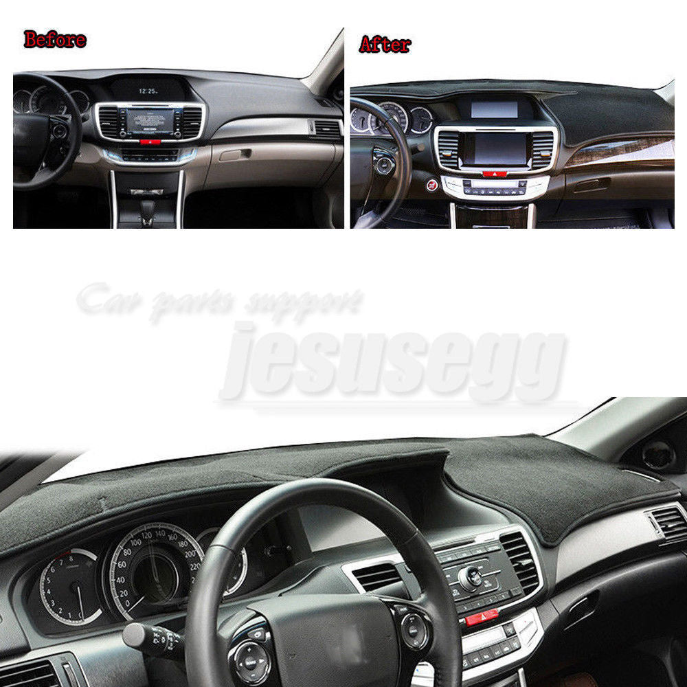 for Honda for Accord 2013-2017 LHD Interior Sun Shade Visor Pad Dashboard Cover Mat
