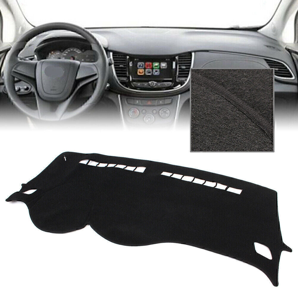Dash Mat Dashboard Cover Dashmat for 2017 for Chevrolet Trax Polyester Black