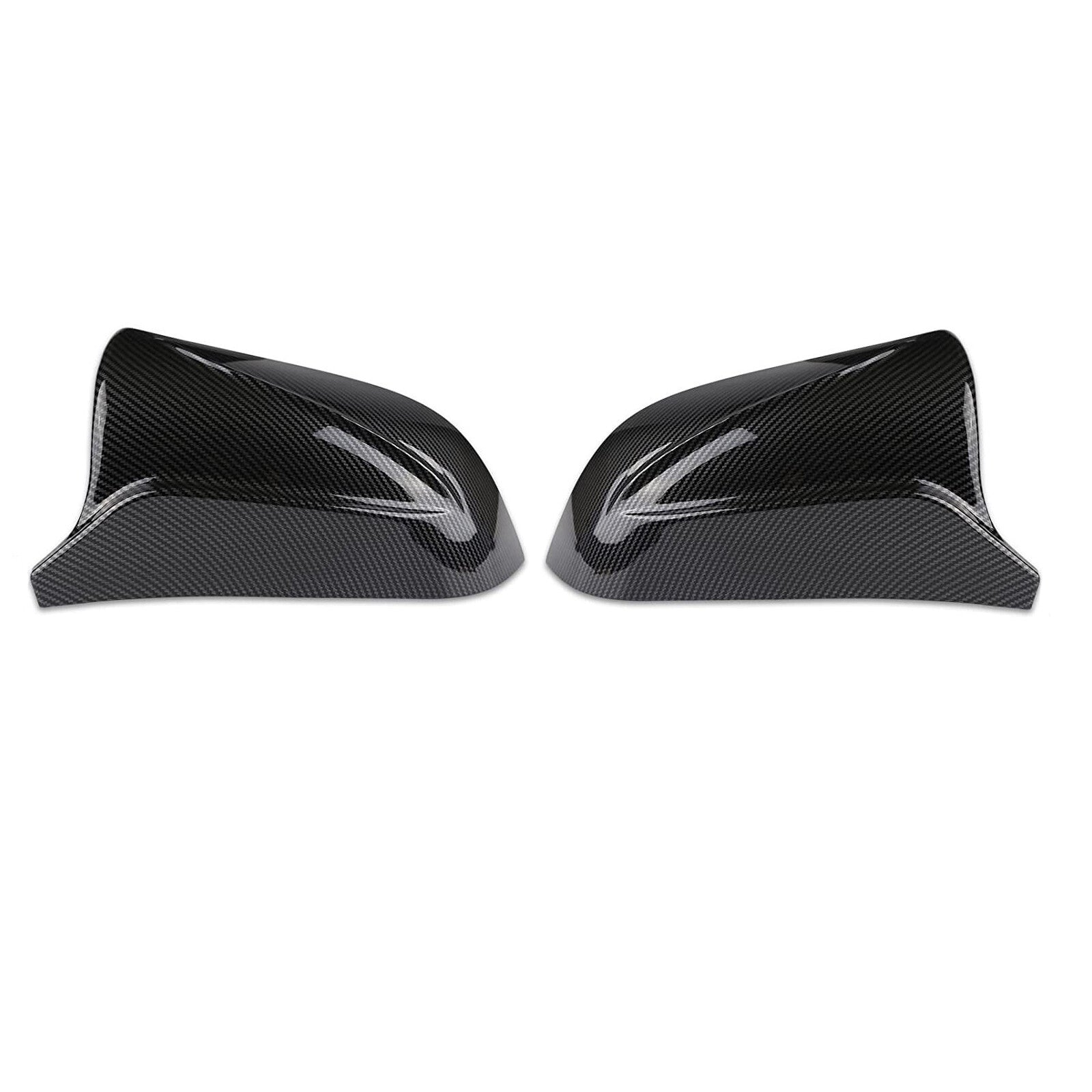 2pcs Rearview Wing Door Mirror Cover Cap Carbon Fiber for Tesla Model 3 17-20