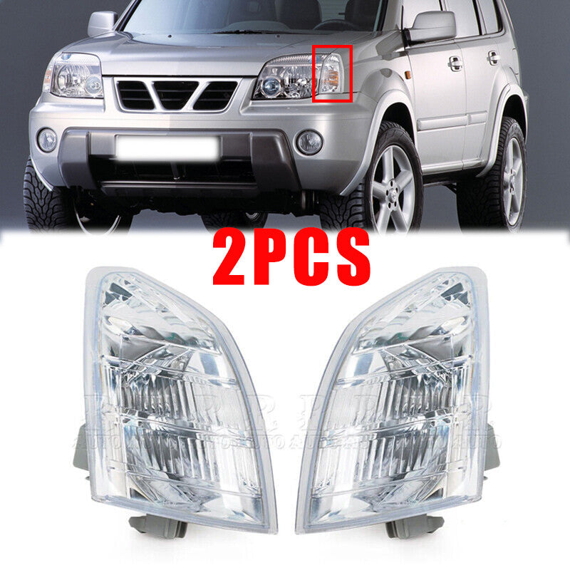 1Pair For 2001-2007 for Nissan X-Trail T30 Front Corner Light Side Turn light Lamp