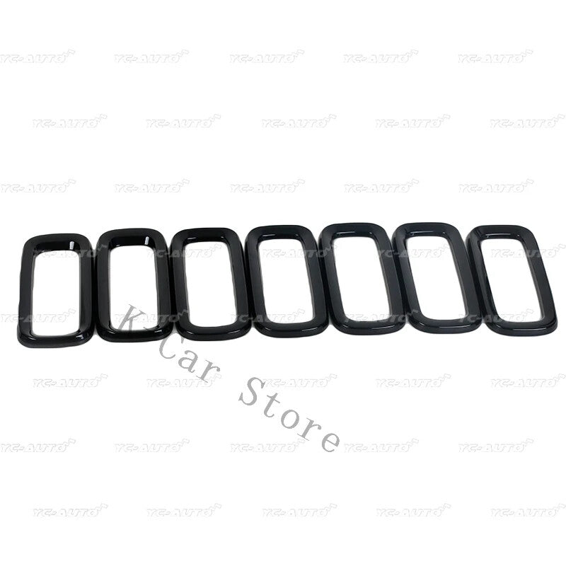 Black ABS front grille grill cover suitable for Jeep Renegade 2015 - 2018