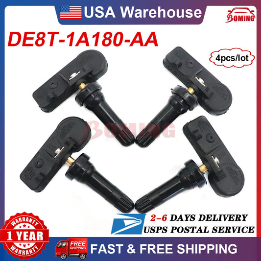 Set of 4 for Ford Motorcraft Escape TPMS Tire Pressure Sensor New DE8T-1A180-AA
