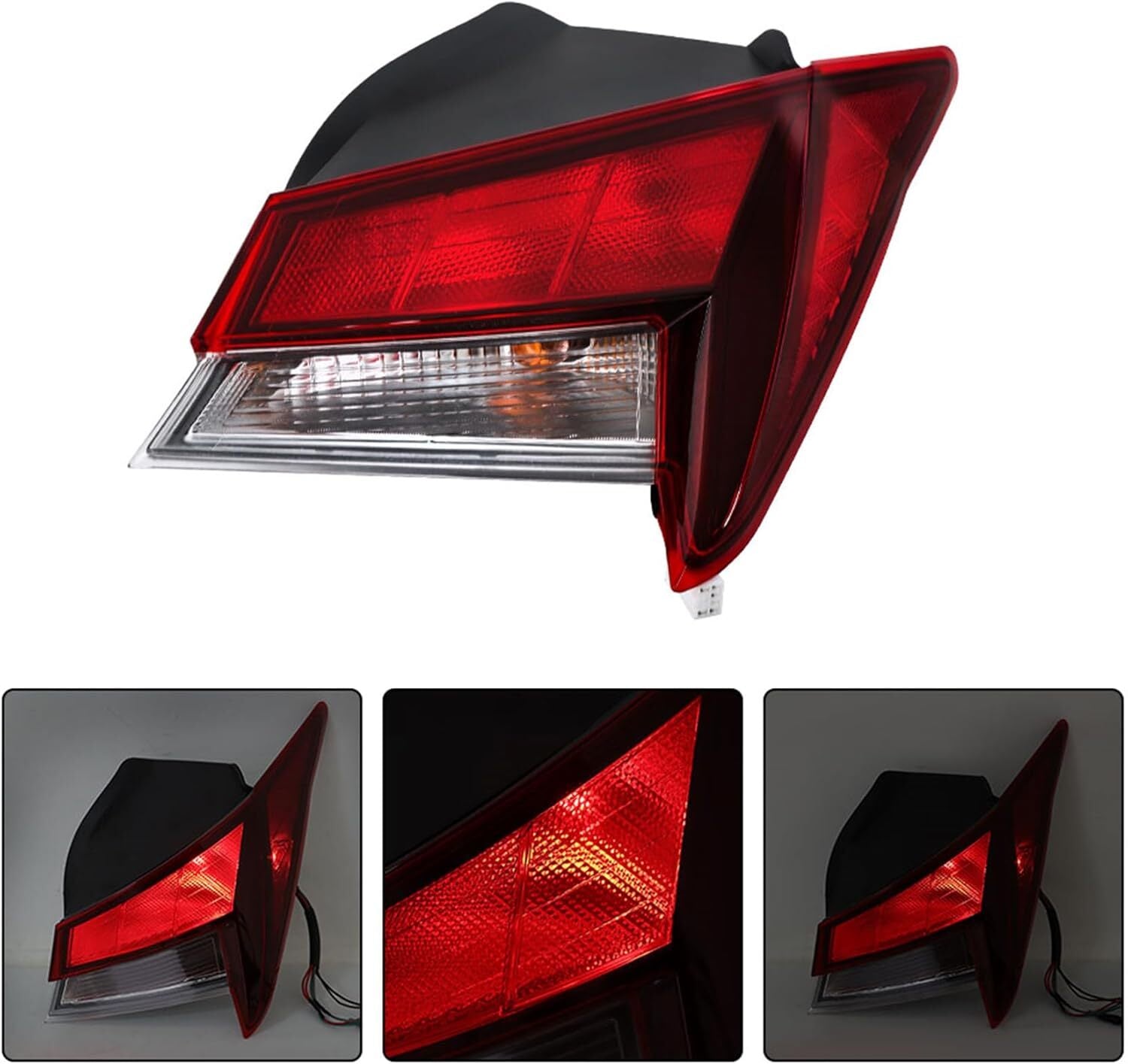 A pair of LED taillights for the for Hyundai for Elantra 2021-2024, including left and right brake lights.