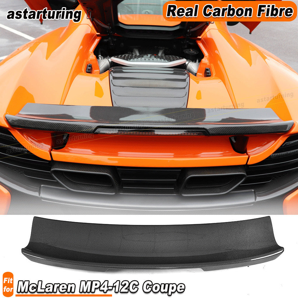 Fit for McLaren MP4-12C Coupe 2011-14 Real Carbon Fiber Rear Trunk Spoiler Wing