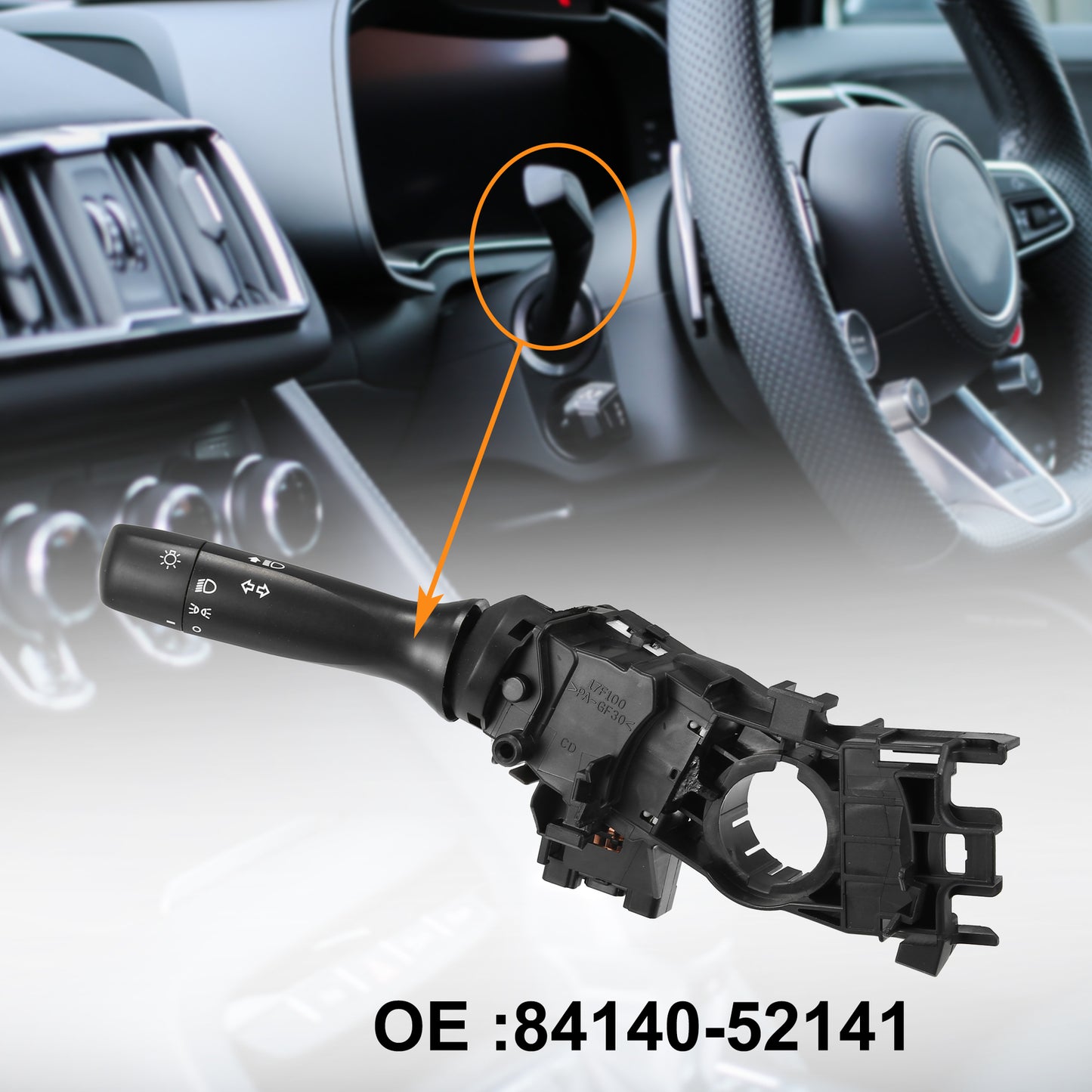 84140 - 52141 Turn signal switch column assembly for Toyota Yaris 2006 - 2012