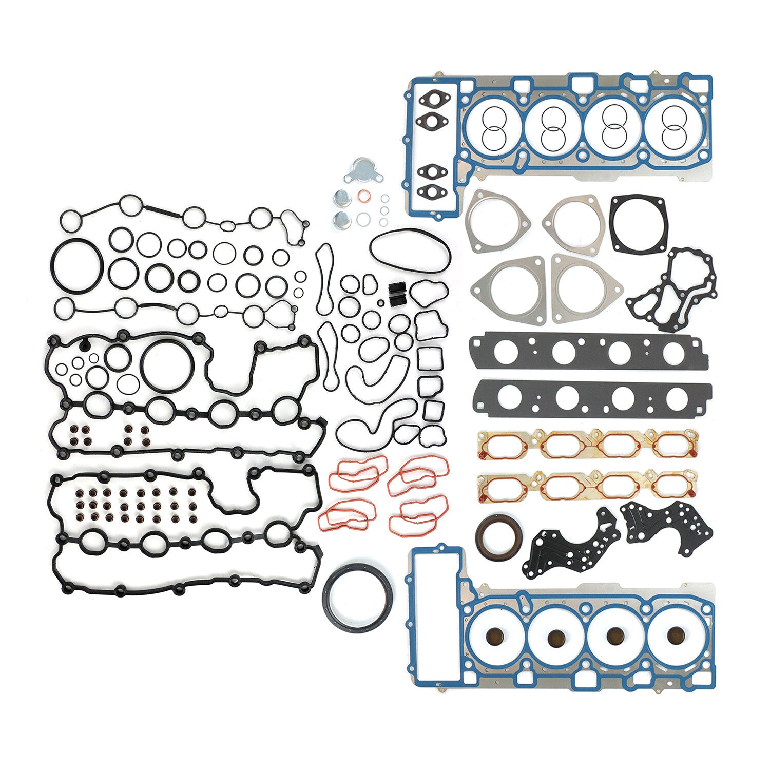 Engine Overhaul Rebuilding Gasket Seals Kit w/ Head Bolt for Audi S5 A6 for A8 Q7