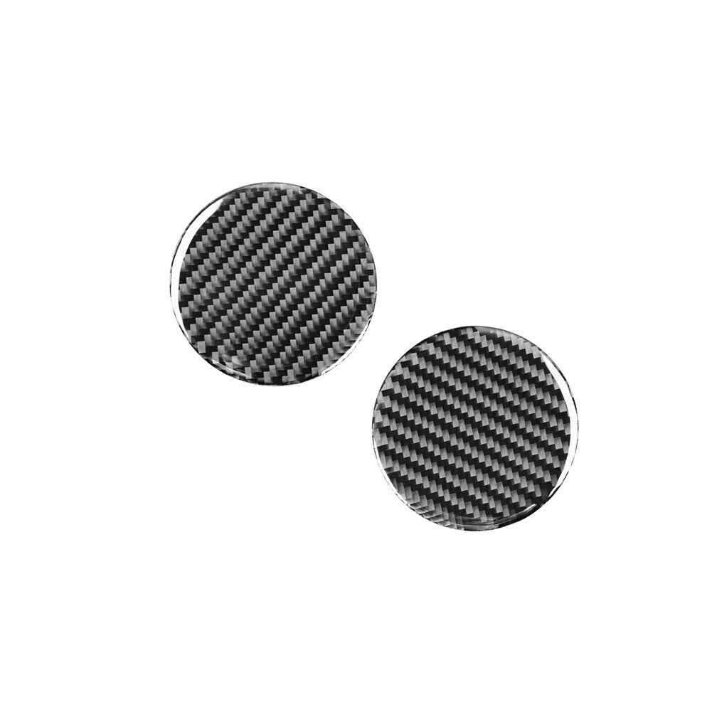 5Pcs Car Cup Holder Panel Trim Interior Carbon Fiber for TOYOTA TUNDRA 2014-2018