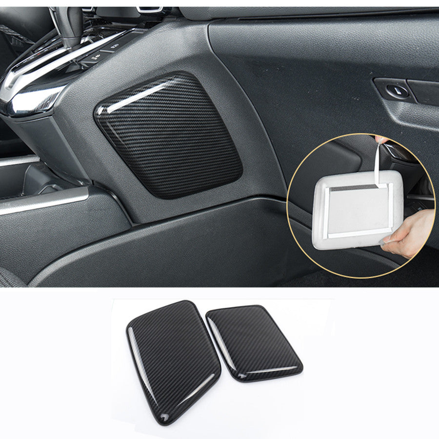 Carbon fiber exterior side center console cover trim for Honda CR-V CR-V 2017-2021