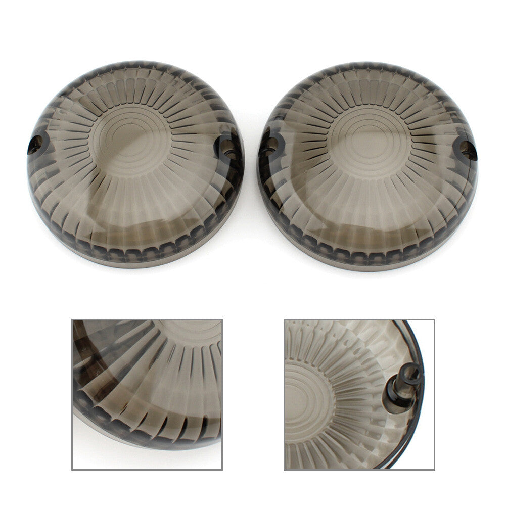 Pair Turn Signal Light Lamp Lens Cover Fit for Yamaha V Star 650 1100 Vmax Smoke