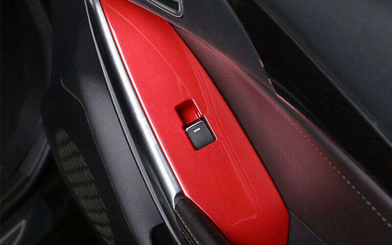 Fit for Mazda 6 Atenza 2017-2019 Red Garnish Window Lift Panel Switch Cover Trim