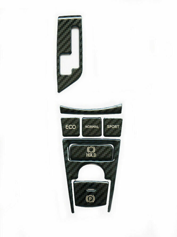 for Toyota for Camry 2018-2023 Carbon Fiber Steel Central Console Button Cover Trims