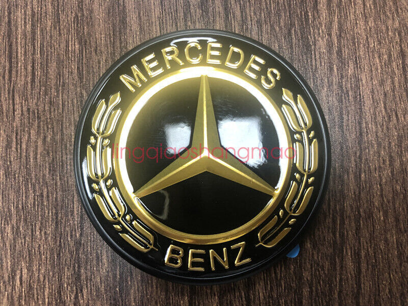 Black flat laurel wreath badge (adhesive) for range hoods suitable for Mercedes-Benz CES S