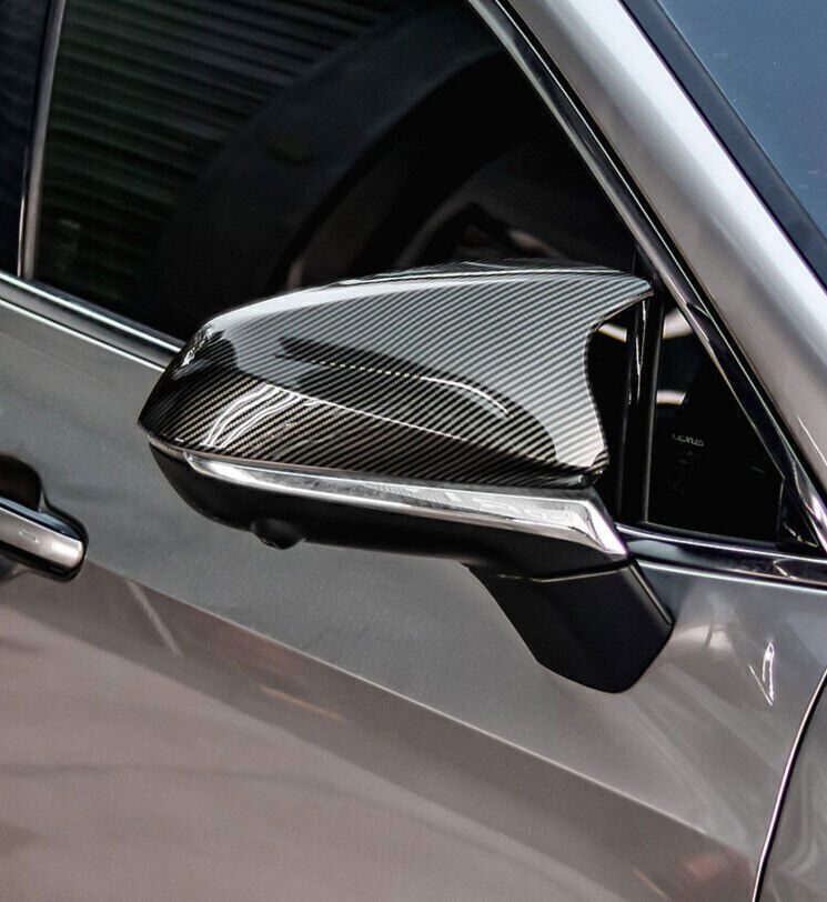 2X ABS Carbon Fiber Side Rear View OX Mirror Cover Trim for Lexus RX NX 2023-24