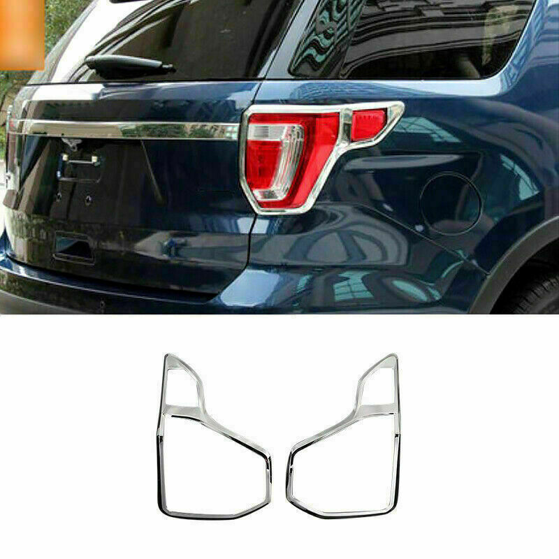 for Ford Explorer 2016-2019 Chrome ABS Rear Tail Light Molding frame Cover Trim
